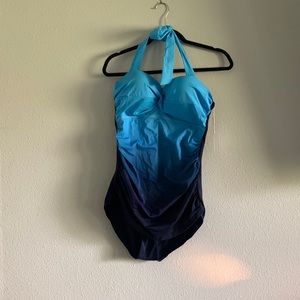 Tummy control one piece swimsuit